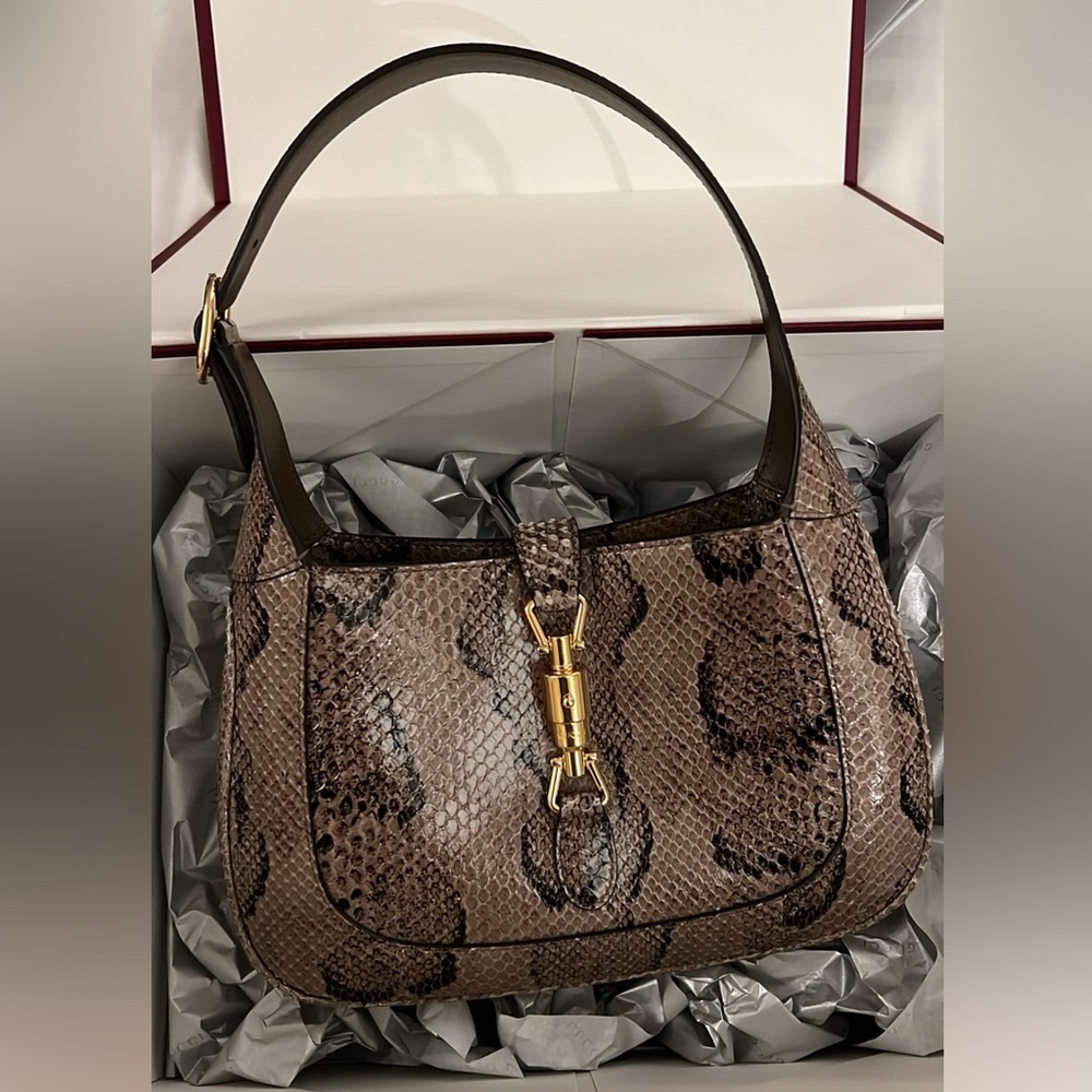 Gucci Brown Python Jackie Bag